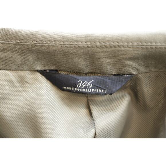 Brooks Brothers 346 Suit Mens 46R Gray Green Cotton Blend Stretch 3 Buttons - Picture 8 of 16